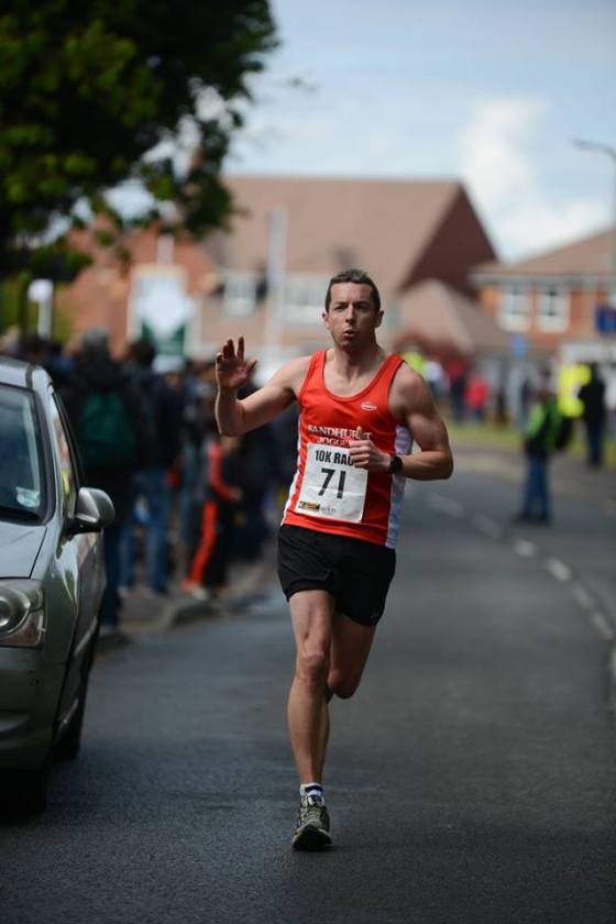 AB in action at Shinfield 10k